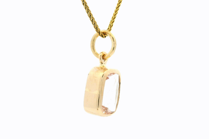R&V BESPOKE 3ct MORGANITE PENDANT 9ct GOLD