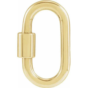 CARABINER CHARM BALE/EXTENDER 14ct GOLD