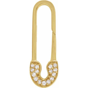 CONTEMPORARY DIAMOND CHARM BALE/EXTENDER 14CT GOLD