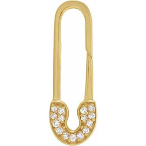 CONTEMPORARY DIAMOND CHARM BALE/EXTENDER 14CT GOLD