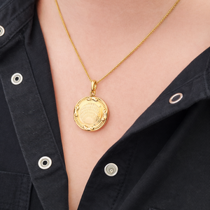 ANTIQUE EDWARDIAN c1900 ‘FRONT & BACK’ PICTURE LOCKET 9ct GOLD