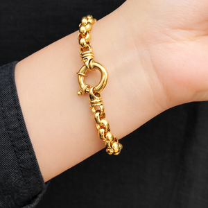 VINTAGE ROLLO BRACELET 10ct GOLD