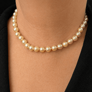 ART DECO PEARLS WITH SAPPHIRE & DIAMOND CLASP 18ct GOLD