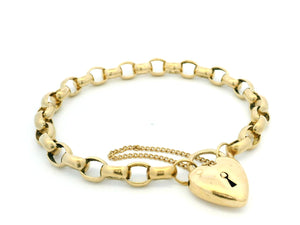 ANTIQUE 20.54g ROLLO LINK BRACELET 10ct GOLD