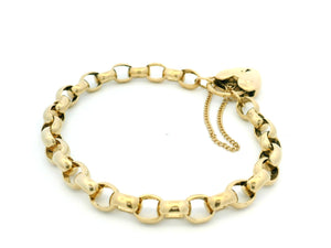 ANTIQUE 20.54g ROLLO LINK BRACELET 10ct GOLD