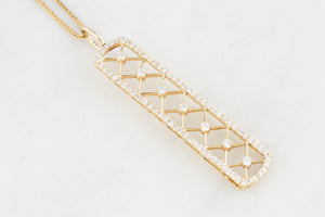 CONTEMPORARY .95ct DIAMOND PENDANT IN 18ct GOLD