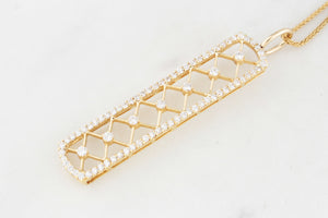 CONTEMPORARY .95ct DIAMOND PENDANT IN 18ct GOLD