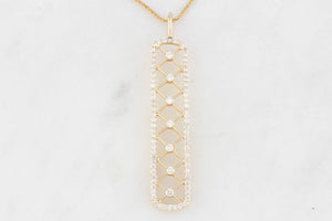 CONTEMPORARY .95ct DIAMOND PENDANT IN 18ct GOLD