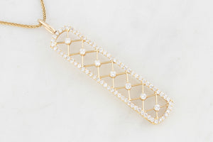 CONTEMPORARY .95ct DIAMOND PENDANT IN 18ct GOLD
