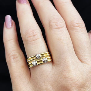 VINTAGE c1950's DIAMOND RING IN 18ct GOLD