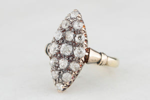 ANTIQUE AUSTRALIAN 1ct DIAMOND RING 15ct GOLD