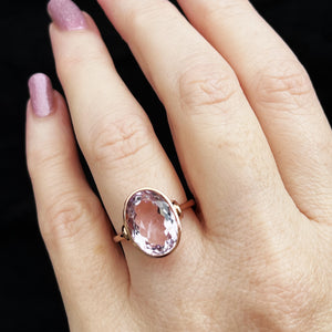 VINTAGE ROSE DE FRANCE AMETHYST RING IN 9ct GOLD
