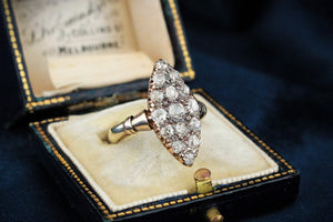 ANTIQUE AUSTRALIAN 1ct DIAMOND RING 15ct GOLD