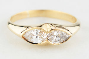 CONTEMPORARY 1ct DIAMOND RING IN 18ct GOLD