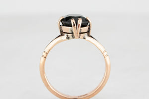 ANTIQUE EDWARDIAN 3.30ct GREEN TOURMALINE RING 9ct GOLD