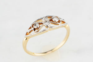 ANTIQUE LATE EDWARDIAN TO EARLY ART DECO DIAMOND RING 18ct GOLD