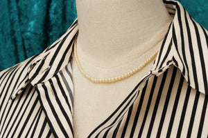 ART DECO c1920 AKOYA PEARL STRAND WITH 18ct GOLD DIAMOND CLASP