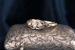 ANTIQUE LATE EDWARDIAN TO EARLY ART DECO DIAMOND RING 18ct GOLD