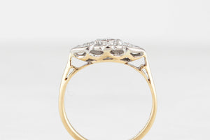 ART DECO DIAMOND RING 18ct GOLD & PLATINUM