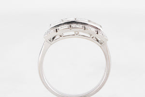 ART DECO 1.71ct DIAMOND RING 18ct WHITE GOLD