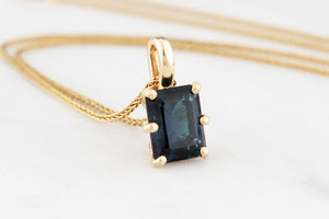 BESPOKE 2.50ct TOURMALINE PENDANT 10ct GOLD