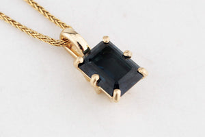 BESPOKE 2.50ct TOURMALINE PENDANT 10ct GOLD