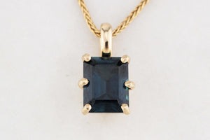BESPOKE 2.50ct TOURMALINE PENDANT 10ct GOLD