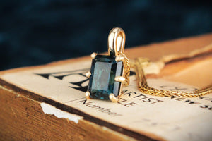 BESPOKE 2.50ct TOURMALINE PENDANT 10ct GOLD