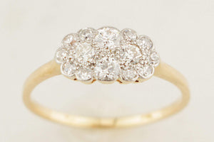 ANTIQUE EDWARDIAN c1910 DIAMOND RING 18ct GOLD