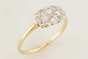 ANTIQUE EDWARDIAN c1910 DIAMOND RING 18ct GOLD