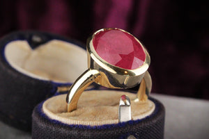 BESPOKE 11ct TOURMALINE RING IN 14ct GOLD