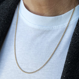 VINTAGE ITALIAN 9ct GOLD ANCHOR LINK CHAIN