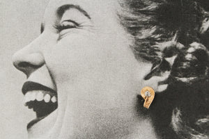 RETRO ESTATE DIAMOND EARRINGS 14ct GOLD