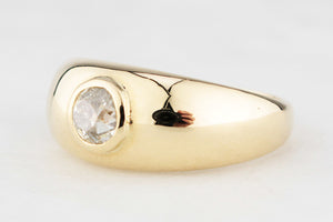 BESPOKE .55ct OLD MINE CUT DIAMOND RING 18ct GOLD