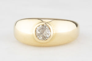 BESPOKE .55ct OLD MINE CUT DIAMOND RING 18ct GOLD