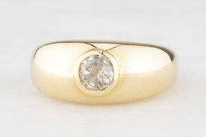 BESPOKE .55ct OLD MINE CUT DIAMOND RING 18ct GOLD