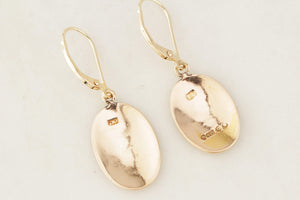ANTIQUE VICTORIAN 1898 15ct GOLD EARRINGS