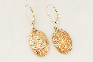 ANTIQUE VICTORIAN 1898 15ct GOLD EARRINGS