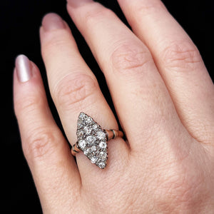 ANTIQUE AUSTRALIAN 1ct DIAMOND RING 15ct GOLD