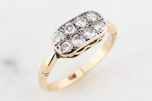 ANTIQUE EDWARDIAN .48ct DAIMOND RING 18ct GOLD & PLATINUM