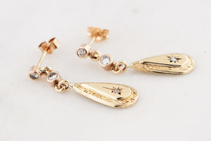 BESPOKE DIAMOND EARRINGS 9ct GOLD