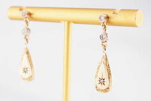 BESPOKE DIAMOND EARRINGS 9ct GOLD