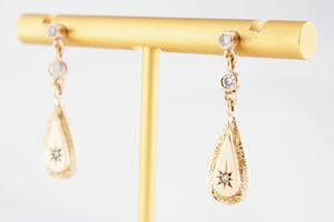 BESPOKE DIAMOND EARRINGS 9ct GOLD