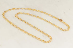 ITALIAN 60cm 9ct GOLD FANCY LINK CHAIN 20.80g