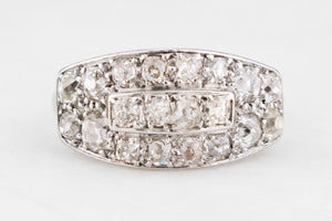 ANTIQUE EDWARDIAN 1.23ct OLD MINE CUT DIAMOND RING PLATINUM