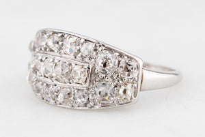 ANTIQUE EDWARDIAN 1.23ct OLD MINE CUT DIAMOND RING PLATINUM