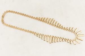 VINTAGE MID CENTURY 20g 9ct GOLD FRINGE NECKLACE