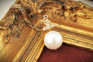 ANTIQUE c1920’s PEARL PENDANT 9ct GOLD