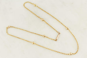 ANTIQUE EDWARDIAN c1900 15ct GOLD NECKLACE