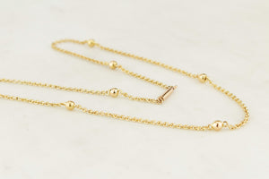 ANTIQUE EDWARDIAN c1900 15ct GOLD NECKLACE